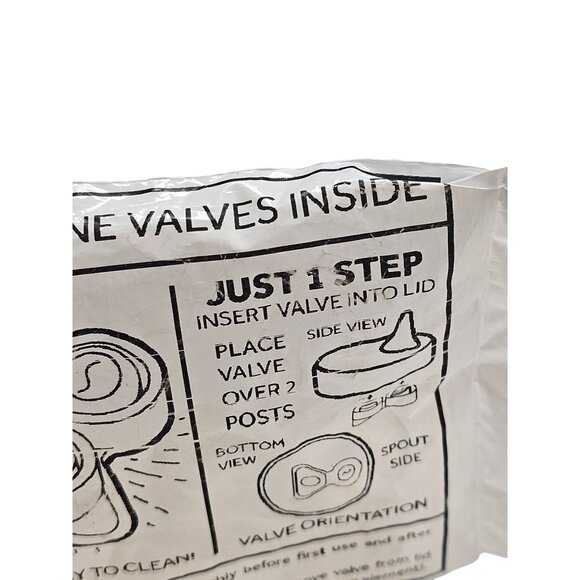 Silicone Valves For Sippy Cup Lids - Easy To Clean & Dishwasher Safe - Picture 10 of 12